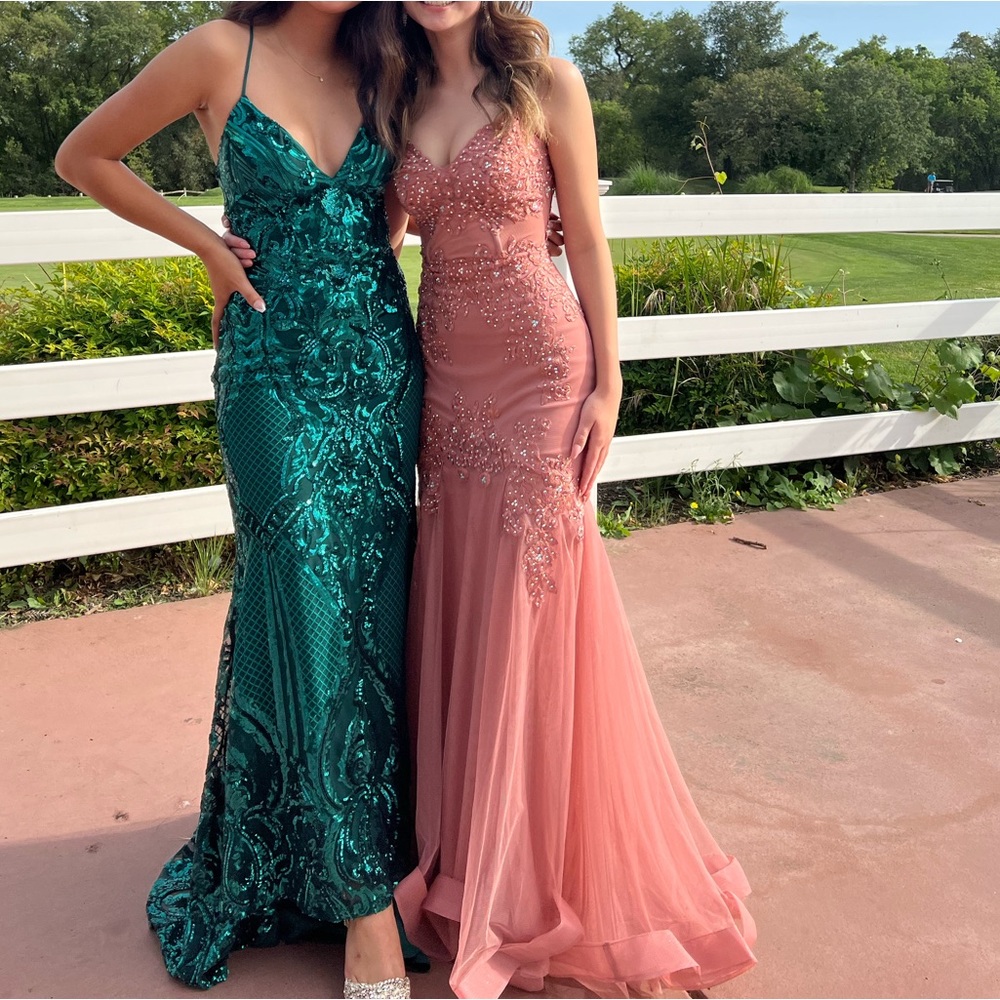 Pink prom dress size 0